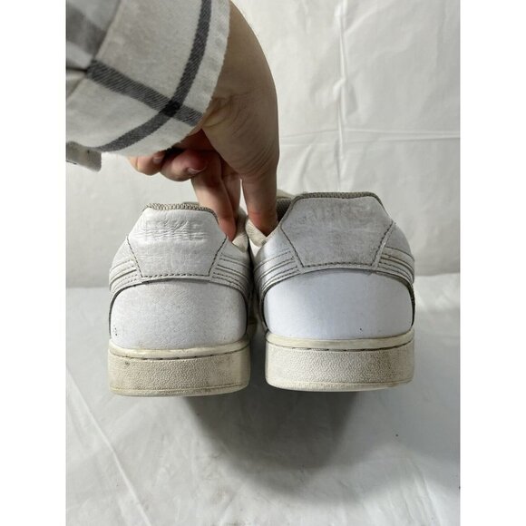 Court Vision Low CD5434-100 Leather All White Size 10 - Picture 4 of 12